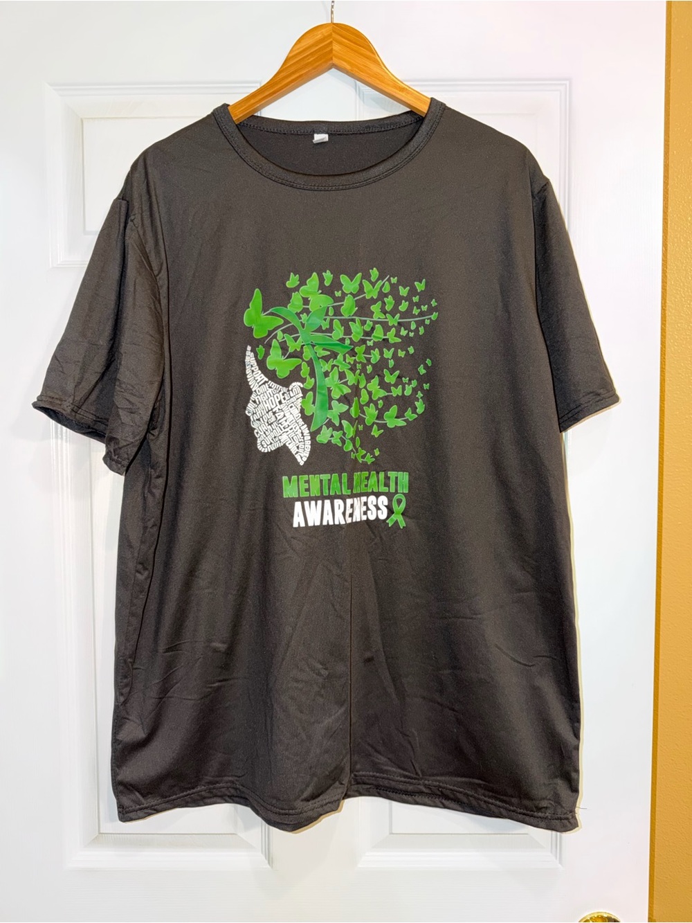 Mental Health Awareness Graphic T-Shirt - Black. NWOT